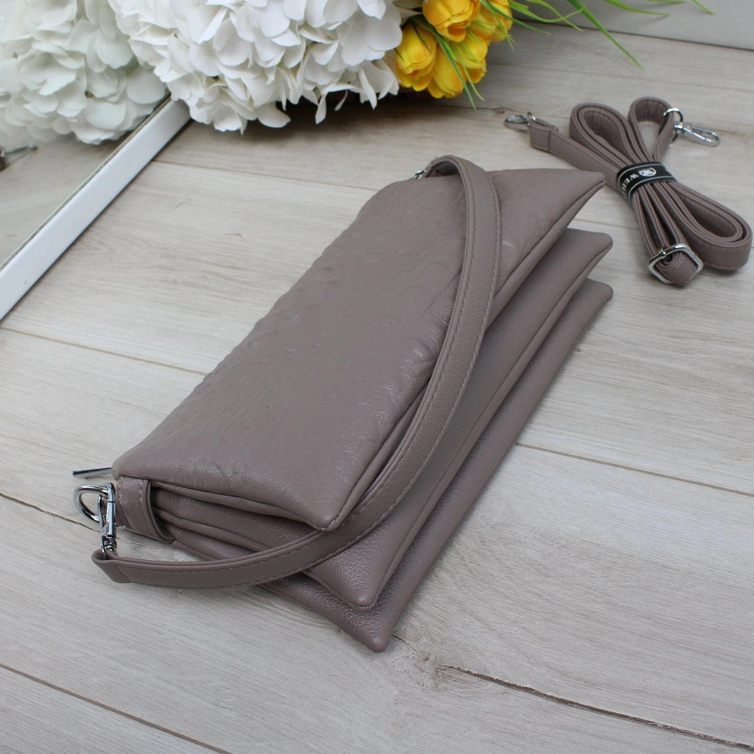 Жіноча сумка капучіно крос-боді – комфортна, багатофункціональна для студенток